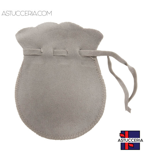 Sacchetti Regalo Di Alcantara Biflock Anfora  9x12cm 20 pezzi Grigio