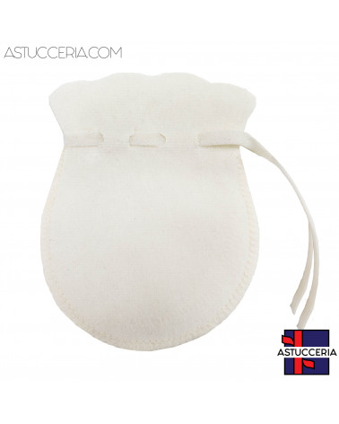 Sacchetti Regalo Di Microfibra Biflock Anfora 12x15cm 20 pezzi Bianco