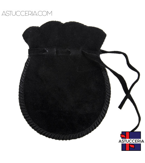 Sacchetti Regalo Di Alcantara Biflock Anfora 12x15cm 20 pezzi Nero